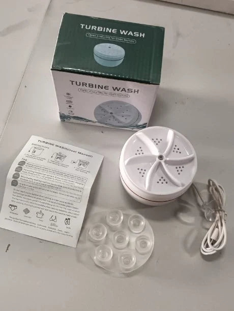 Mini Washing Machine Portable Ultrasonic Turbine Washer